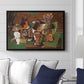 Playing Cards, Glasses, Bottle of Rum: "Vive la France", 1914-1915 - Floater Framed Canvas Print