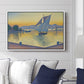 The Port at Sunset, Opus 236, Saint Tropez, 1892 - Floater Framed Canvas Print