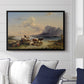 Shepherds and Cattle on Lake Attersee, 1852 - Floater Framed Canvas Print
