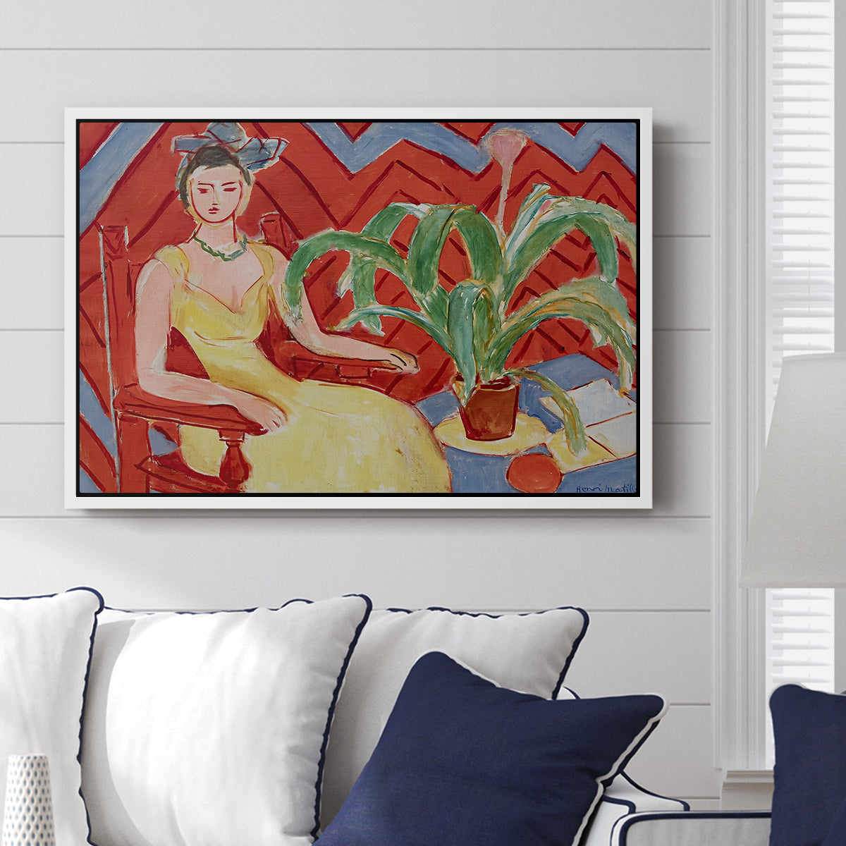 Michaella, 1943 - Floater Framed Canvas Print
