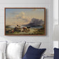 Shepherds and Cattle on Lake Attersee, 1852 - Floater Framed Canvas Print