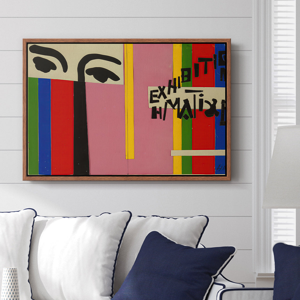 Design for Cover of Exhibition Catalogue, 1951 - Floater Framed Canvas Print
