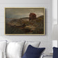 A Fisherman's Home, Lillesand, 1858 - Floater Framed Canvas Print