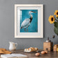 Great Blue Heron I - Premium Framed Print - Distressed Barnwood Frame - Ready to Hang