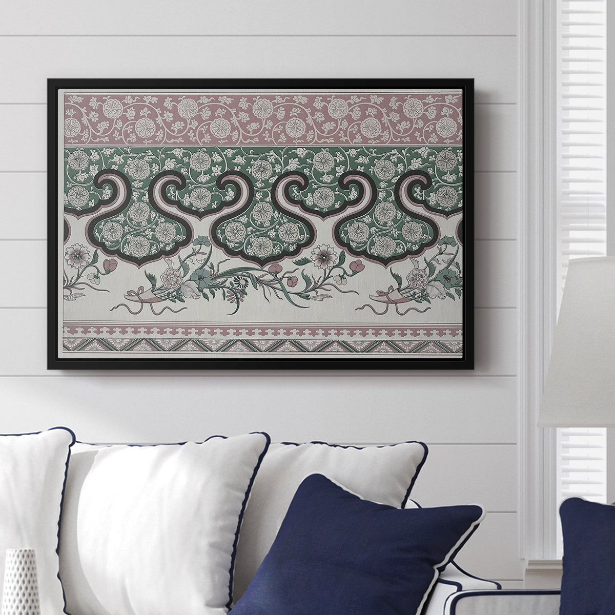 Examples of Chinese Ornament, Pl. LXXVI, 1867 - Floater Framed Canvas Print