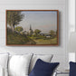 Village Landscape with Church, 1891 - Floater Framed Canvas Print