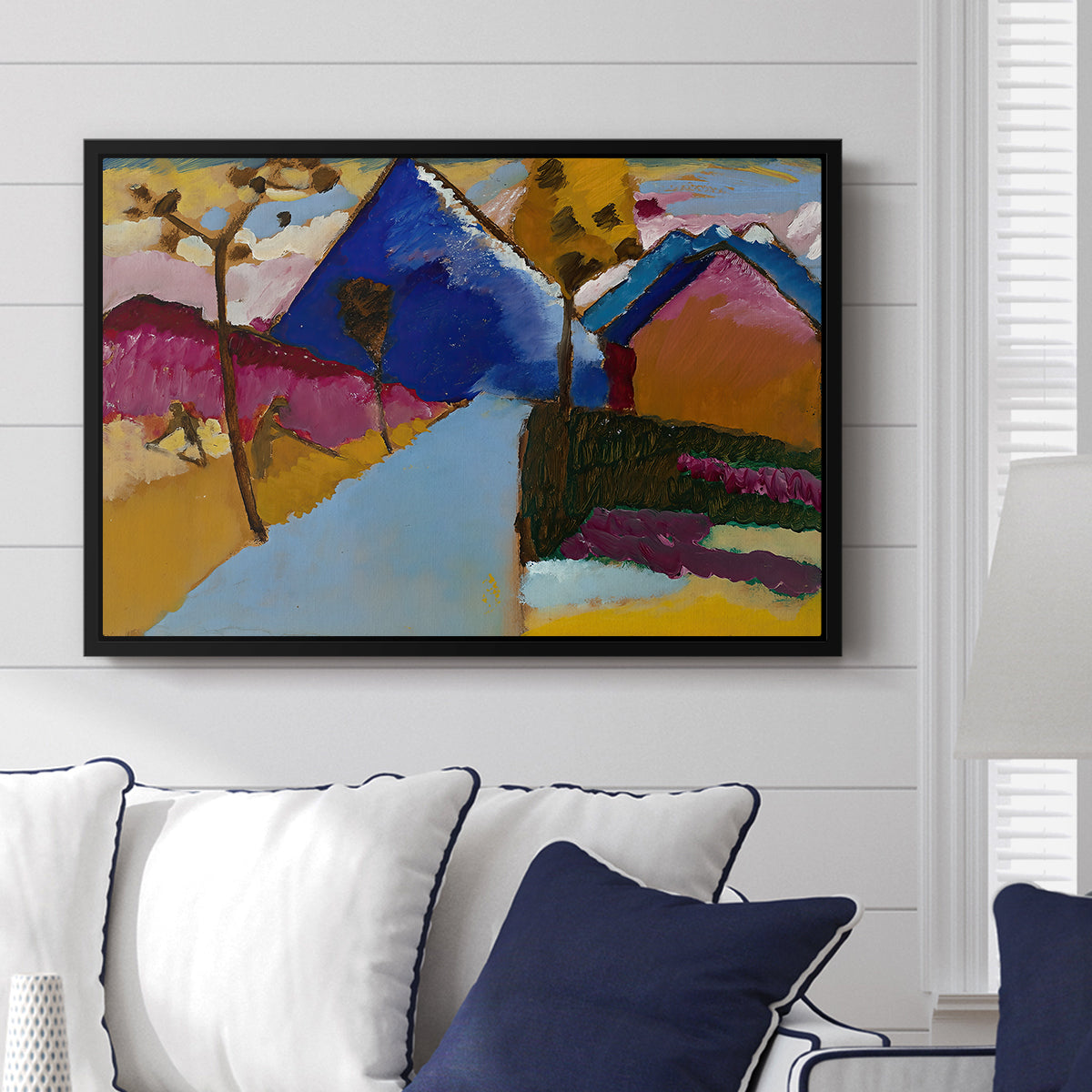 Kochel Straight Street, 1909 - Floater Framed Canvas Print