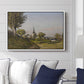 Village Landscape with Church, 1891 - Floater Framed Canvas Print