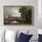 Dedham Lock and Mill, c. 1820 - Floater Framed Canvas Print