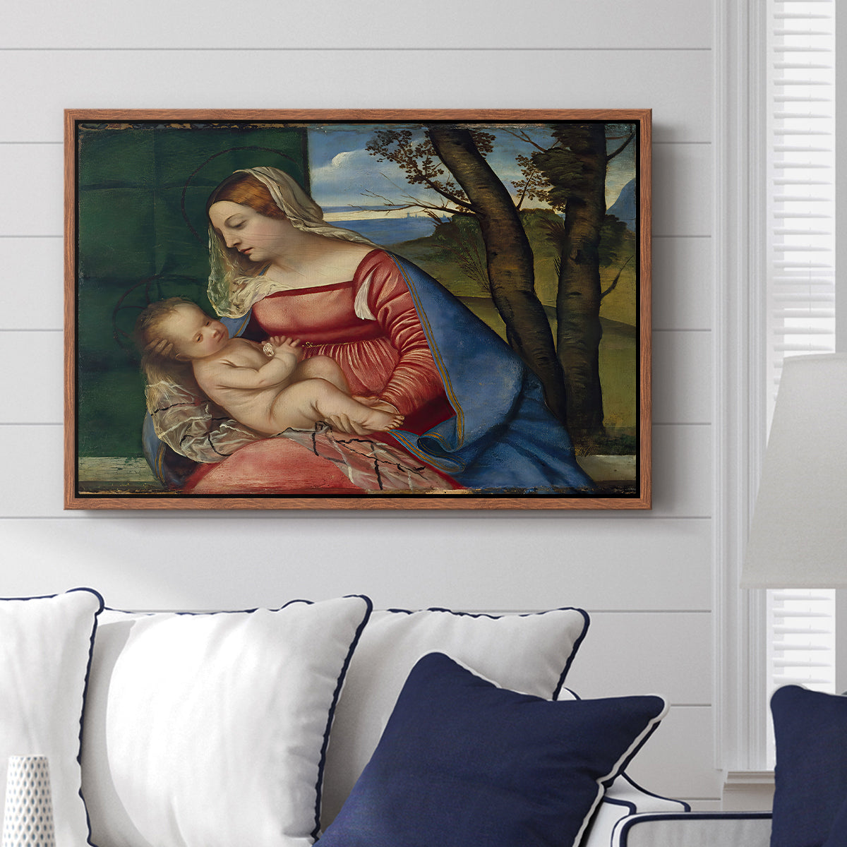 Madonna and Child, c. 1508 - Floater Framed Canvas Print