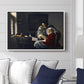 Girl Interrupted at Her Music, c. 1658-1659 - Floater Framed Canvas Print
