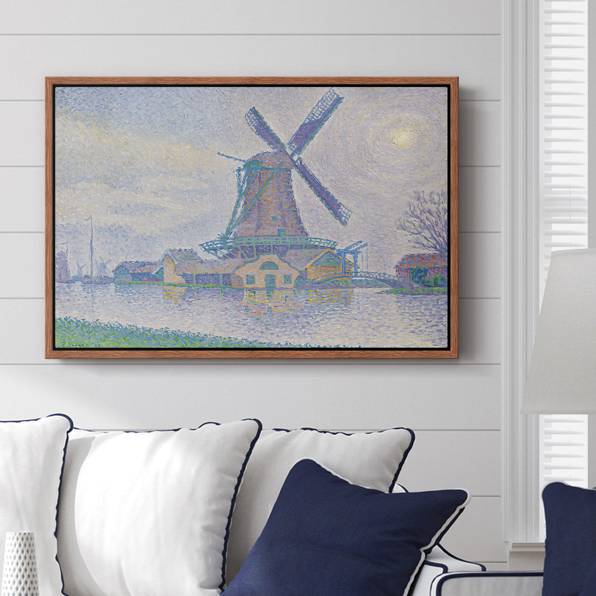Mill of Edam (Moulin d'Edam), 1896 - Floater Framed Canvas Print