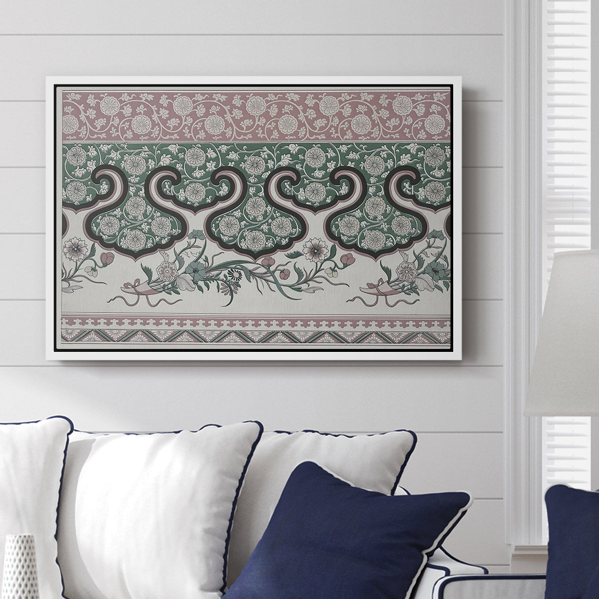 Examples of Chinese Ornament, Pl. LXXVI, 1867 - Floater Framed Canvas Print