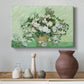 Canvas art print featuring a post-impressionist still life emphasizing color and texture, styled above a decorative console