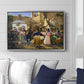 Romans Gathered for Merriment at an Osteria, 1839 - Floater Framed Canvas Print