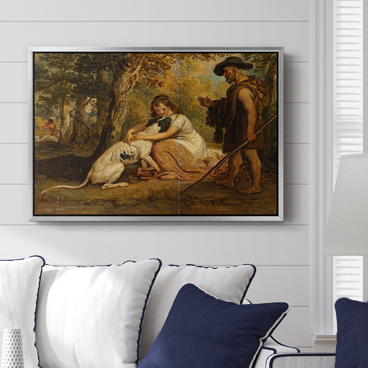 Measure for Measure, or The Biter Bit, 1840 - Floater Framed Canvas Print