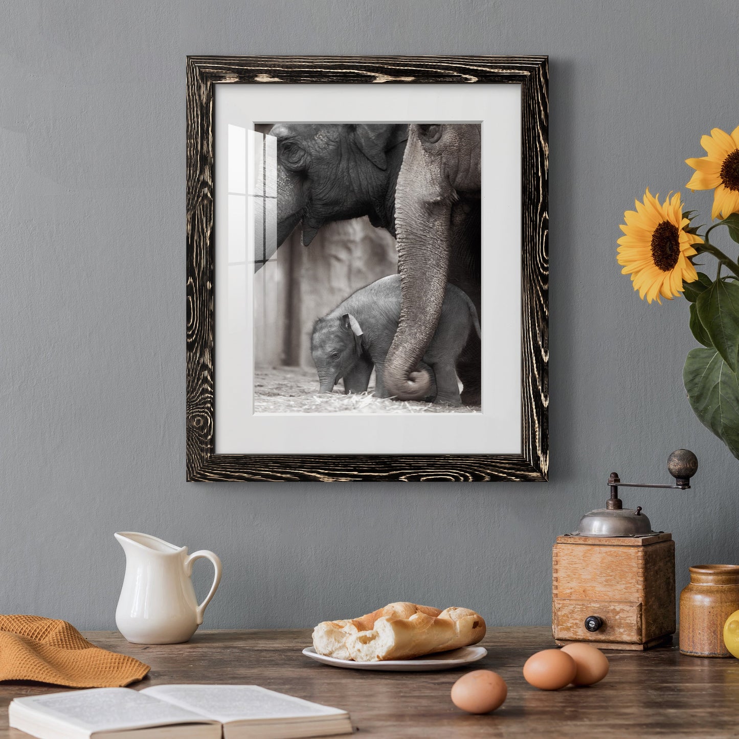 Family Moment - Premium Framed Print - Distressed Barnwood Frame - Ready to Hang