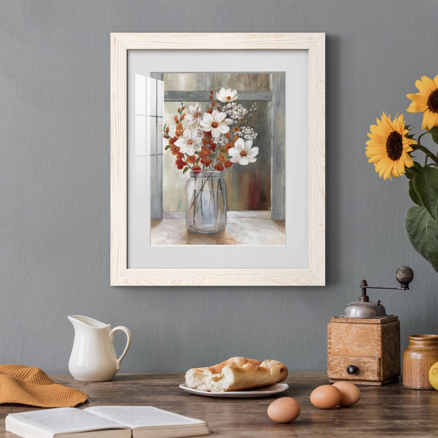 Autumn Spray - Barnwood Framed Art Print