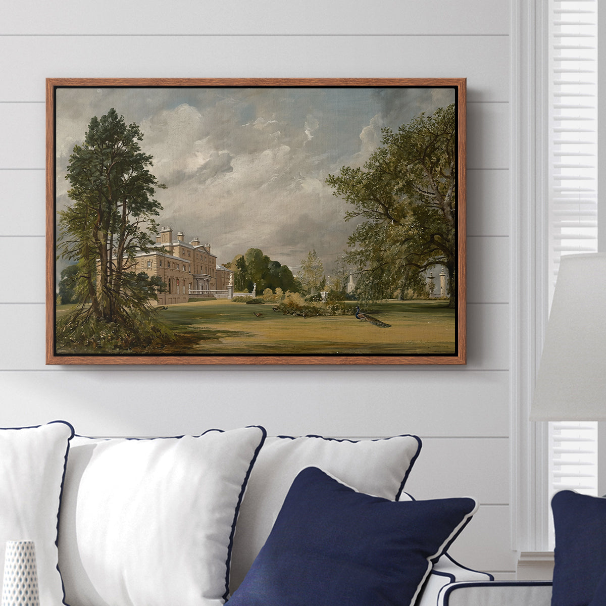 Malvern Hall, 1821 - Floater Framed Canvas Print