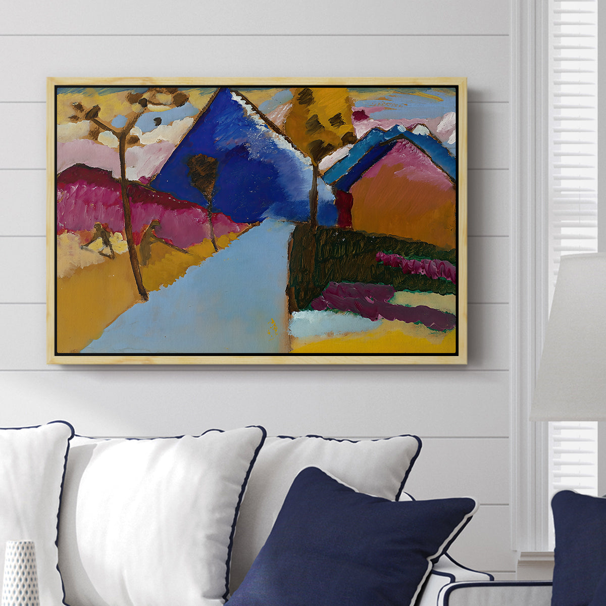 Kochel Straight Street, 1909 - Floater Framed Canvas Print