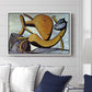 Cat and Big Fish, c. 1931 - Floater Framed Canvas Print