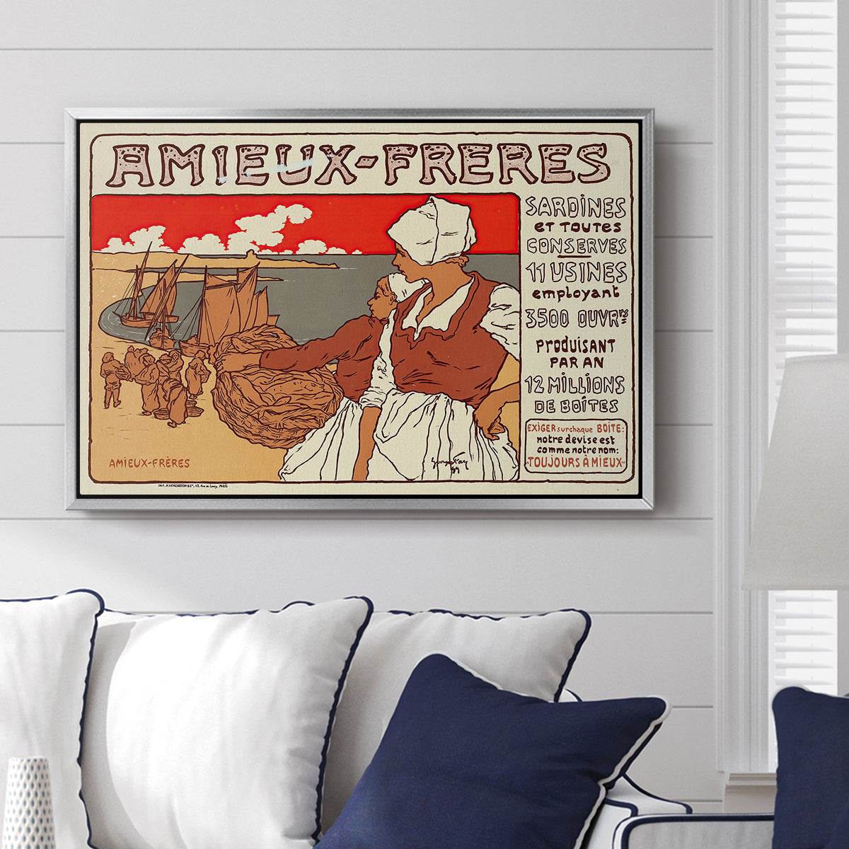 Amieux-Frères (Advertising Poster), 1899 - Floater Framed Canvas Print