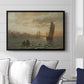 View from the Oslofjord, 1866 - Floater Framed Canvas Print