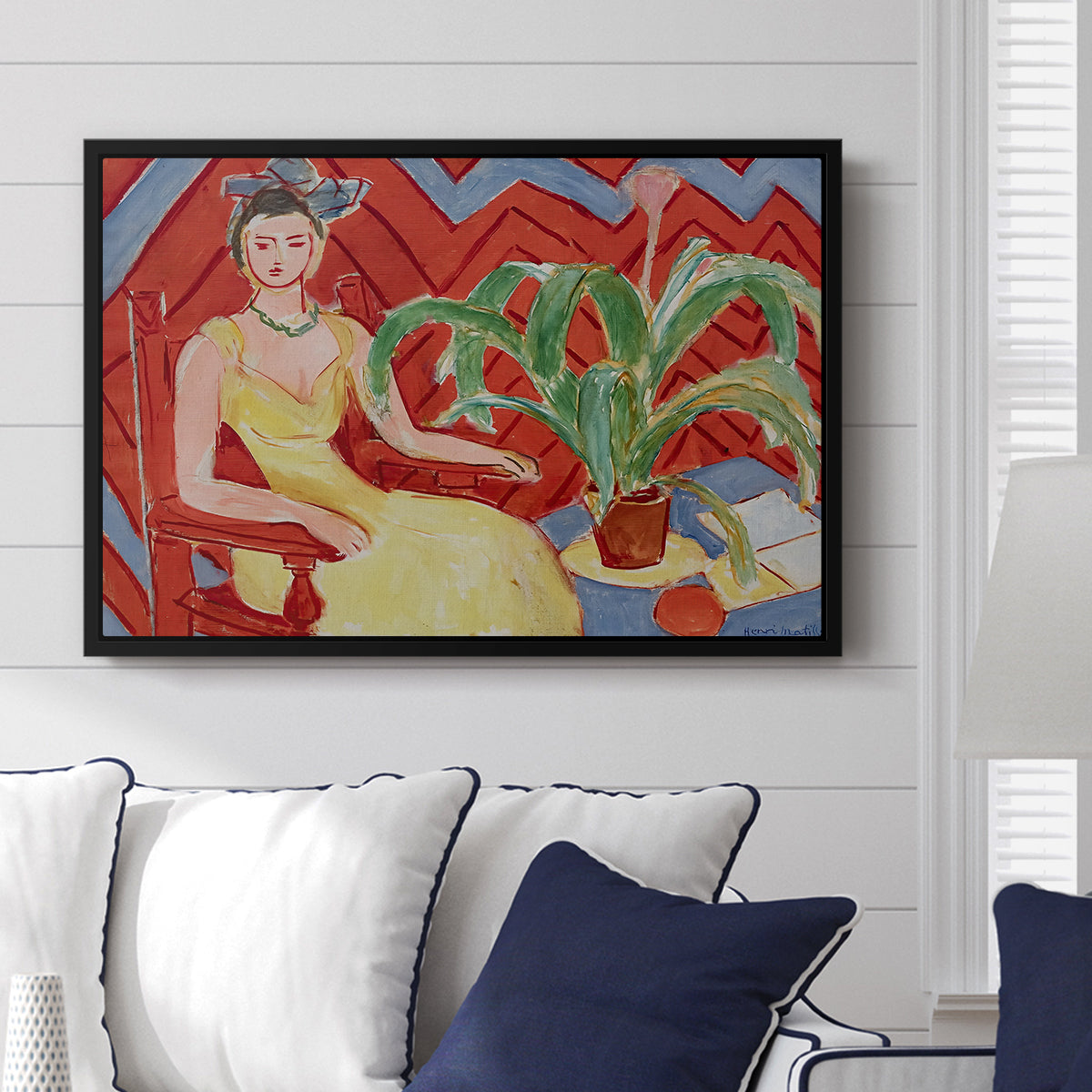 Michaella, 1943 - Floater Framed Canvas Print