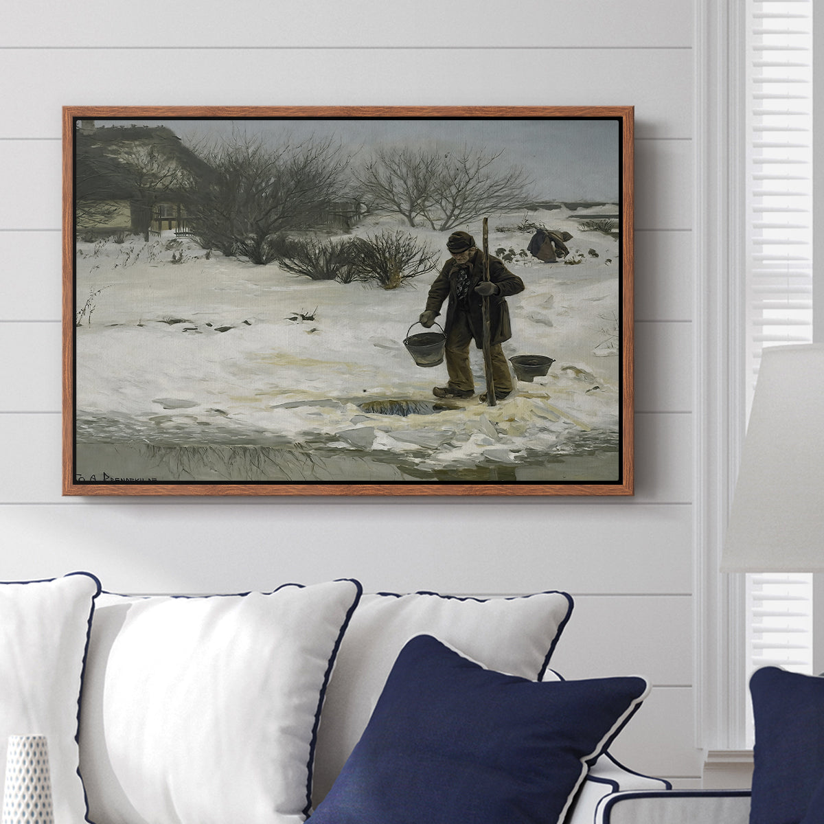 Tøsne, 1895 - Floater Framed Canvas Print