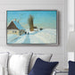 Shoveling Snow on a Beautiful Winter Day, c. 1898 - Floater Framed Canvas Print