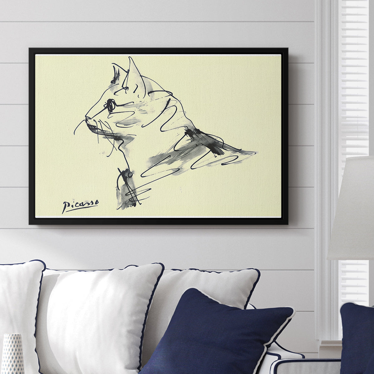 Cat (Le chat), c. 1961 - Floater Framed Canvas Print