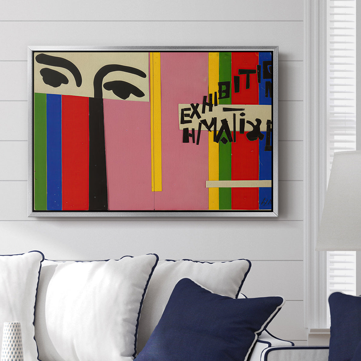 Design for Cover of Exhibition Catalogue, 1951 - Floater Framed Canvas Print