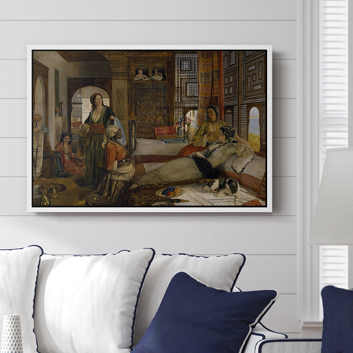 The Harem, 1876 - Floater Framed Canvas Print
