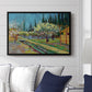 Orchard in Blossom, Bordered by Cypresses, 1888 - Floater Framed Canvas Print