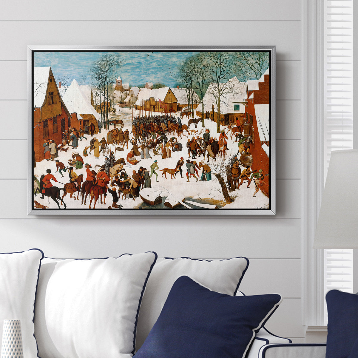 Massacre of the Innocents, c. 1565-1567 - Floater Framed Canvas Print