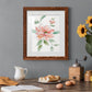 Peony Contour - Barnwood Framed Art Print