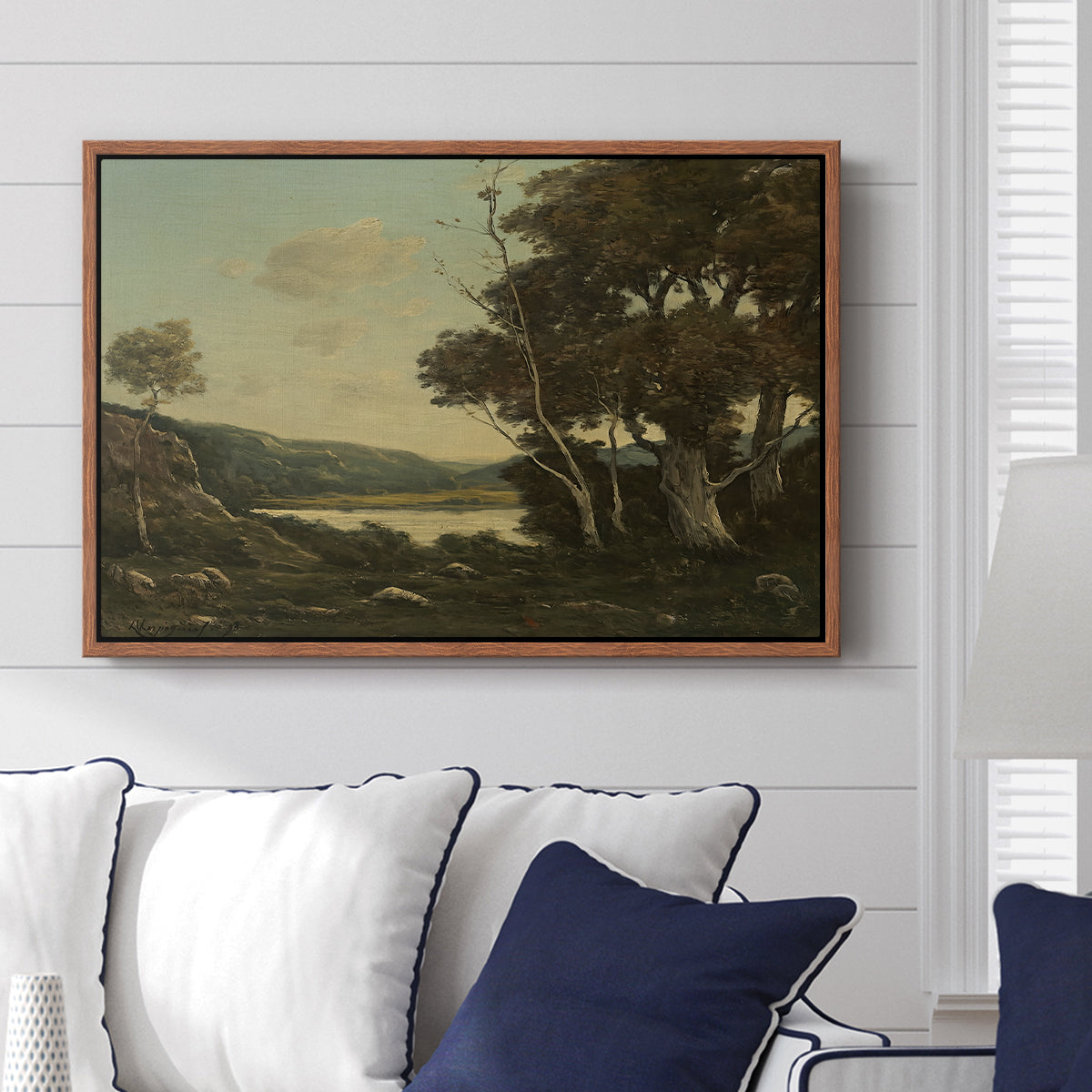 Landscape, 1898 - Floater Framed Canvas Print