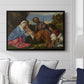 The Holy Family with a Shepherd, c. 1510 - Floater Framed Canvas Print