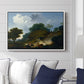 Landscape with Shepherds and Flock of Sheep, c. 1763-1765 - Floater Framed Canvas Print