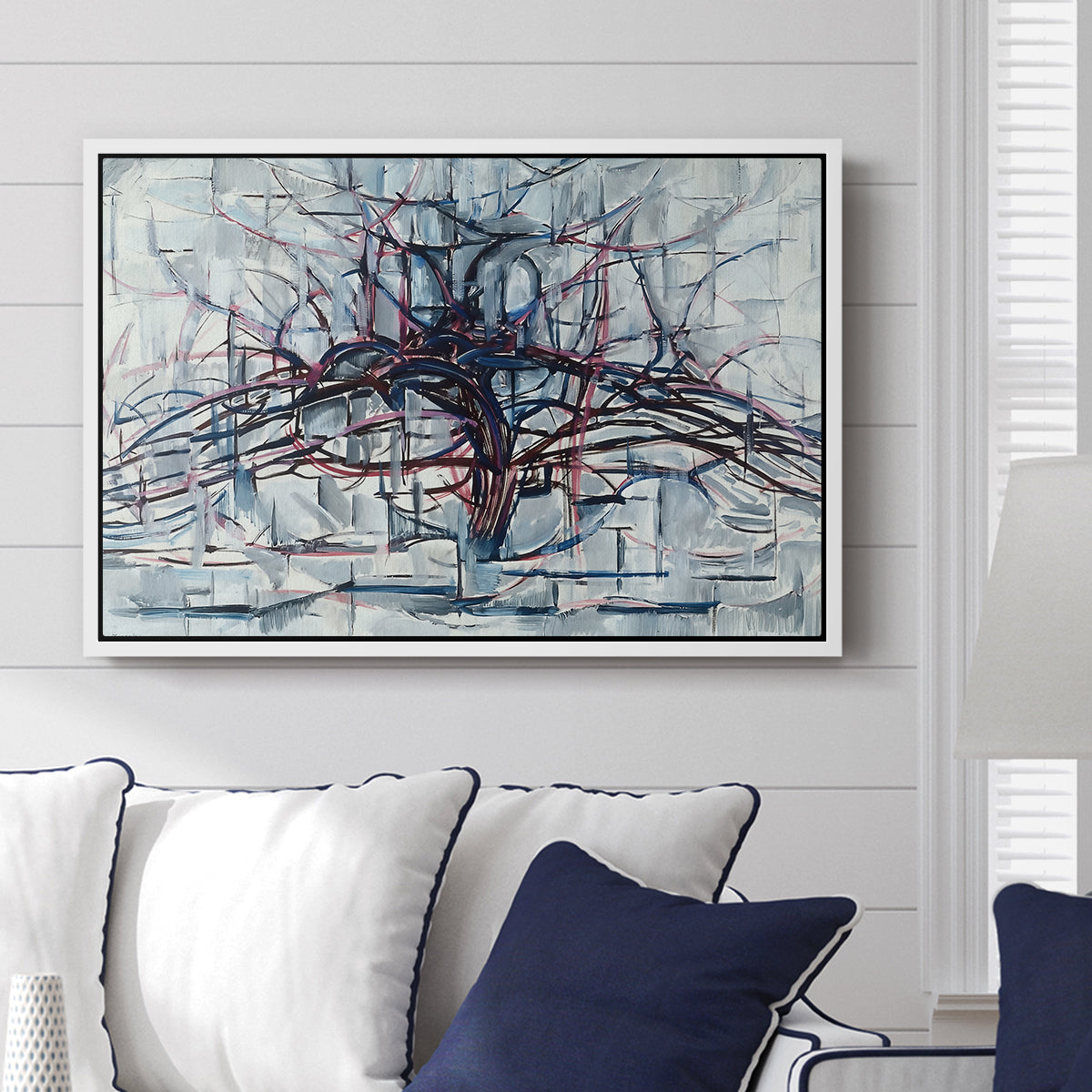 Horizontal Tree, 1912 - Floater Framed Canvas Print