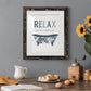 Palm Bath I - Barnwood Framed Art Print