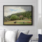 Farm with Grazing Cows (Bondegård med beitende kuer), 1892 - Floater Framed Canvas Print