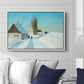Shoveling Snow on a Beautiful Winter Day, c. 1898 - Floater Framed Canvas Print