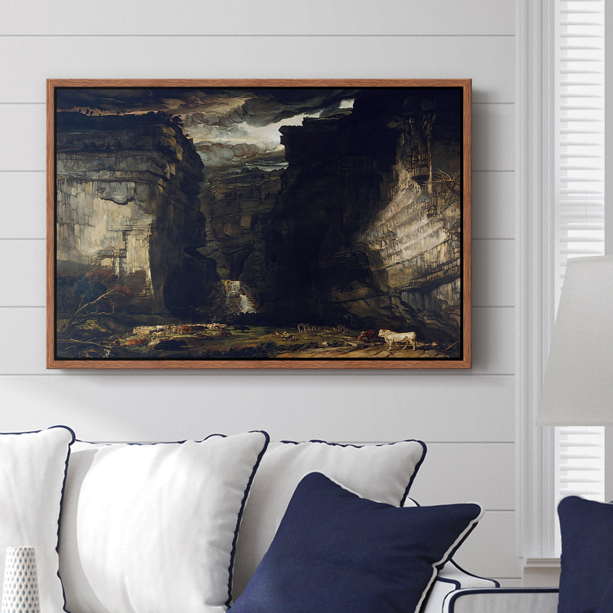 Gordale Scar, c. 1811-1813 - Floater Framed Canvas Print