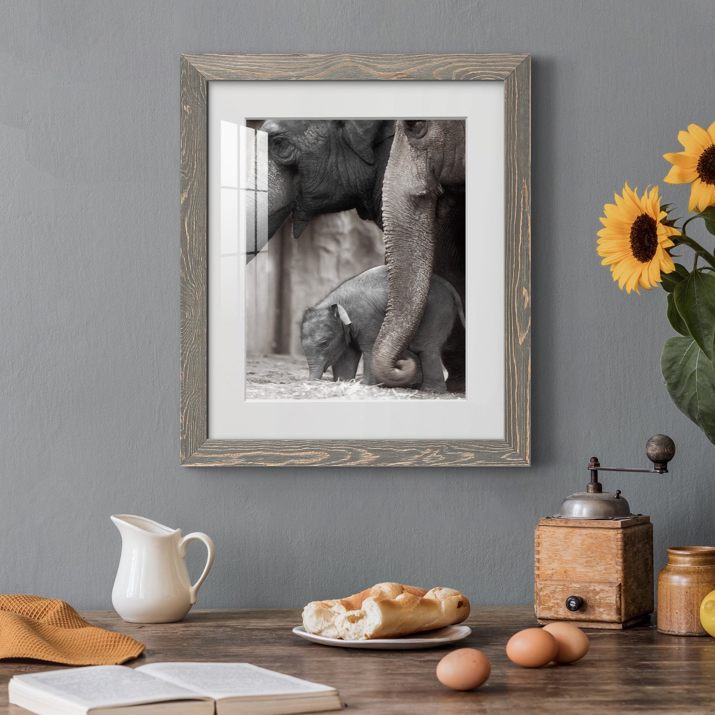 Family Moment - Premium Framed Print - Distressed Barnwood Frame - Ready to Hang