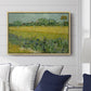 Field with Irises near Arles, 1888 - Floater Framed Canvas Print