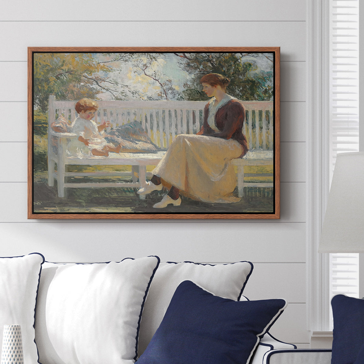 Eleanor and Benny, 1916 - Floater Framed Canvas Print