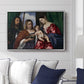 Madonna and Child with Saints Dorothy and George, c. 1516 - Floater Framed Canvas Print