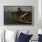 Fishermen from Rügen, 1882 - Floater Framed Canvas Print