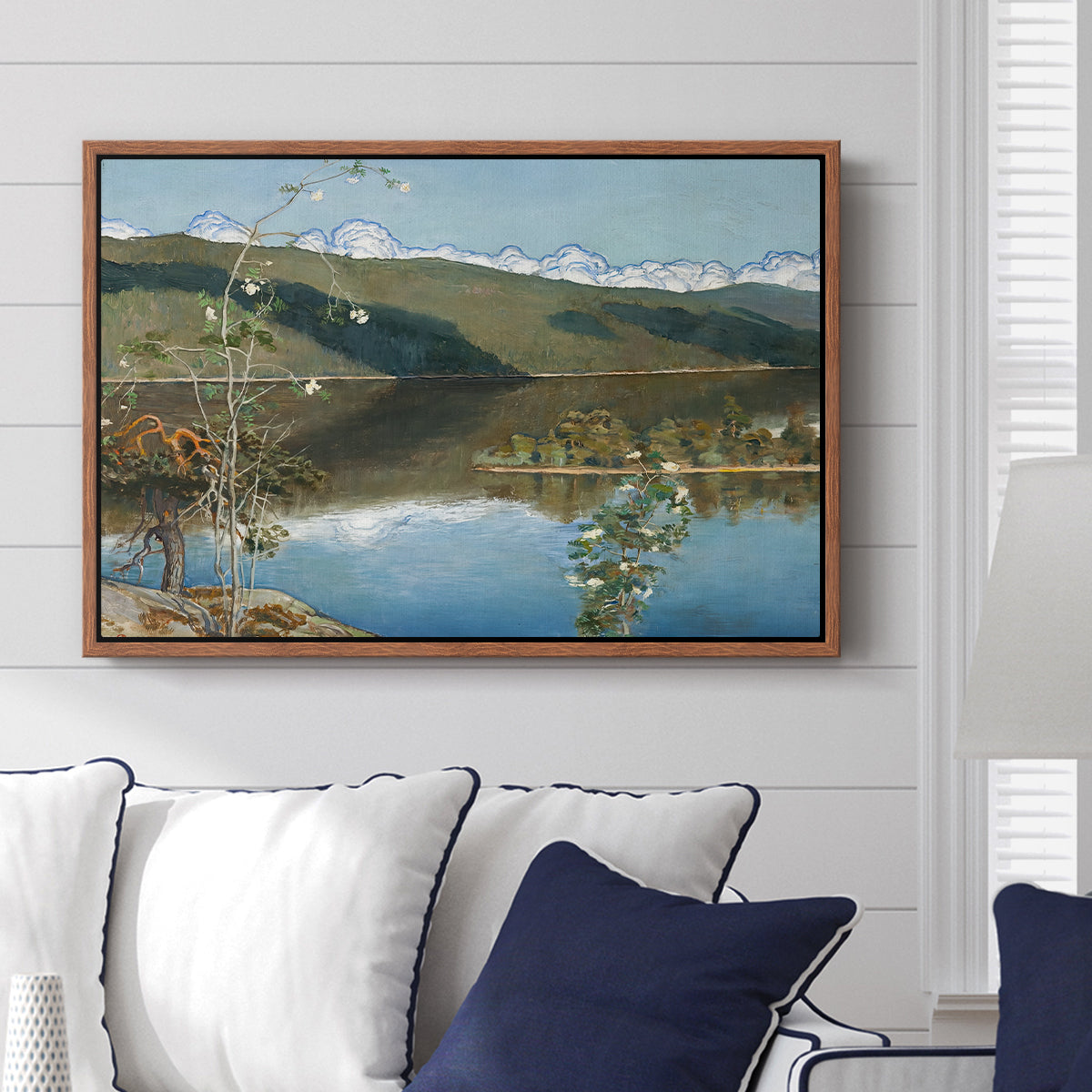 Thunderclouds on the Horizon, 1897 - Floater Framed Canvas Print